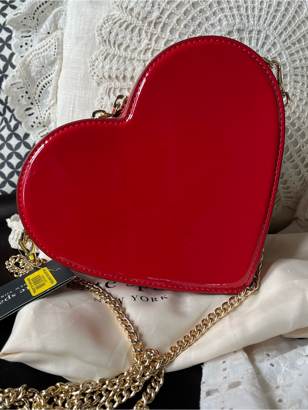 Kate Spade ♠️ Key To My Heart Bag, Retired Rare NWT ❤️🔑 - Picture 4 of 11